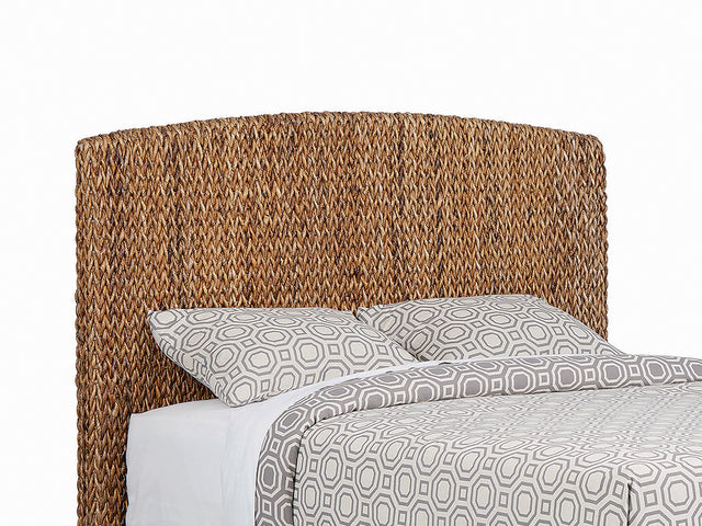 Furniture City Houma - Coaster - Laughton Woven Banana Leaf Queen Panel Headboard Amber - 300501QB1