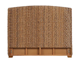 Laughton Woven Banana Leaf Queen Panel Headboard Amber