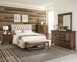 Furniture City Houma - Coaster - Devon 4-piece Full Bedroom Set Beige and Burnished Oak - 300525F-S4