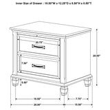 Devon5-piece Full Bedroom Set Beige and Burnished Oak