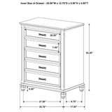 Devon 5-piece Eastern King Bedroom Set Beige and Oak