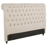 Furniture City Houma - Coaster - Devon 57-inch Upholstered Queen Headboard Beige - 300525QB1