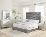 Furniture City Houma - Coaster - Camille 5-piece Eastern King Bedroom Set Metallic Mercury - 300621KE-S5