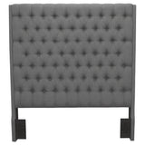 Camille Upholstered Queen Panel Headboard Grey