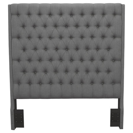 Camille Upholstered Queen Panel Headboard Grey