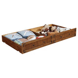 Furniture City Houma - Coaster - Oakdale Wood Storage Trundle Rustic Honey - 300676