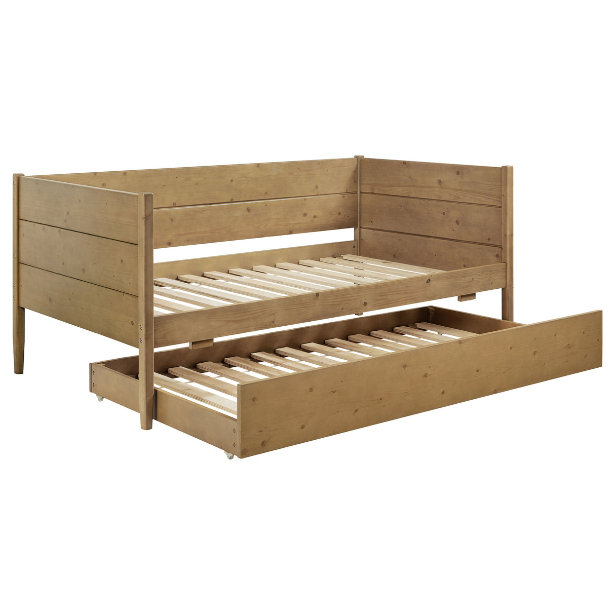 Furniture City Houma - Coaster - Calinda Wood Twin Daybed With Trundle Natural - 300685