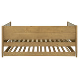 Calinda Wood Twin Daybed With Trundle Natural