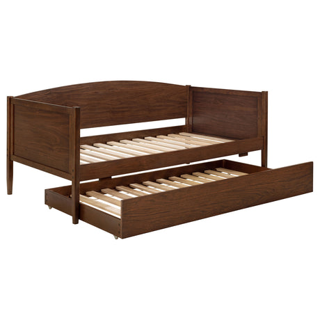 Furniture City Houma - Coaster - Bozeman Wood Twin Daybed With Trundle Medium Walnut - 300686