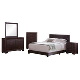 Furniture City Houma - Coaster - Dorian 5-piece Full Bedroom Set Dark Cocoa - 300762F-S5