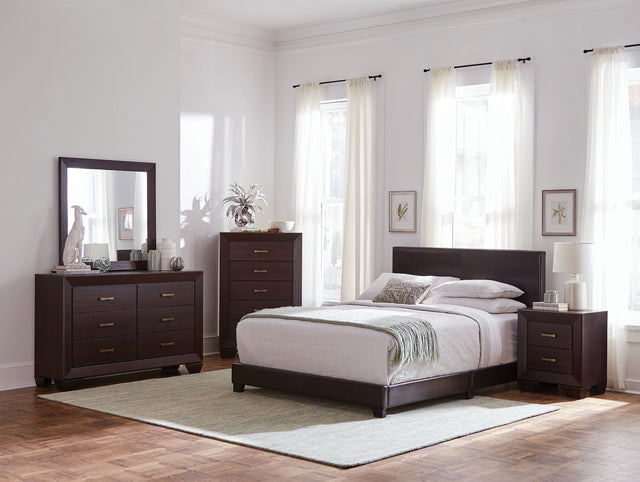 Furniture City Houma - Coaster - Dorian 5-piece Twin Bedroom Set Dark Cocoa - 300762T-S5