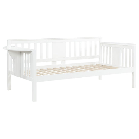 Furniture City Houma - Coaster - Bethany Wood Twin Daybed with Drop-down Tables White - 300837