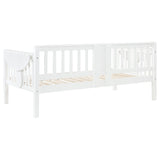 Bethany Wood Twin Daybed with Drop-down Tables White
