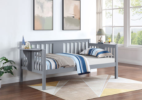 Furniture City Houma - Coaster - Bethany Wood Twin Daybed with Drop-down Tables Grey - 300838