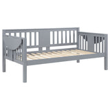Bethany Wood Twin Daybed with Drop-down Tables Grey