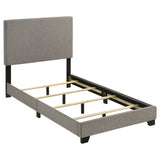 Dorian Fabric Upholstered Twin Panel Bed Taupe