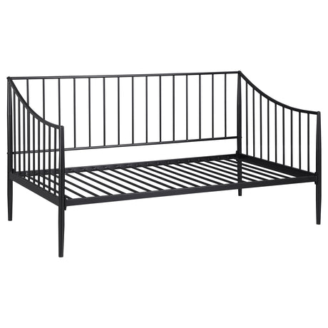 Furniture City Houma - Coaster - Newbury Metal Twin Daybed Bed Frame Matte Black - 301056