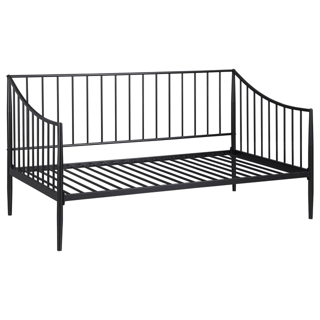 Furniture City Houma - Coaster - Newbury Metal Twin Daybed Bed Frame Matte Black - 301056