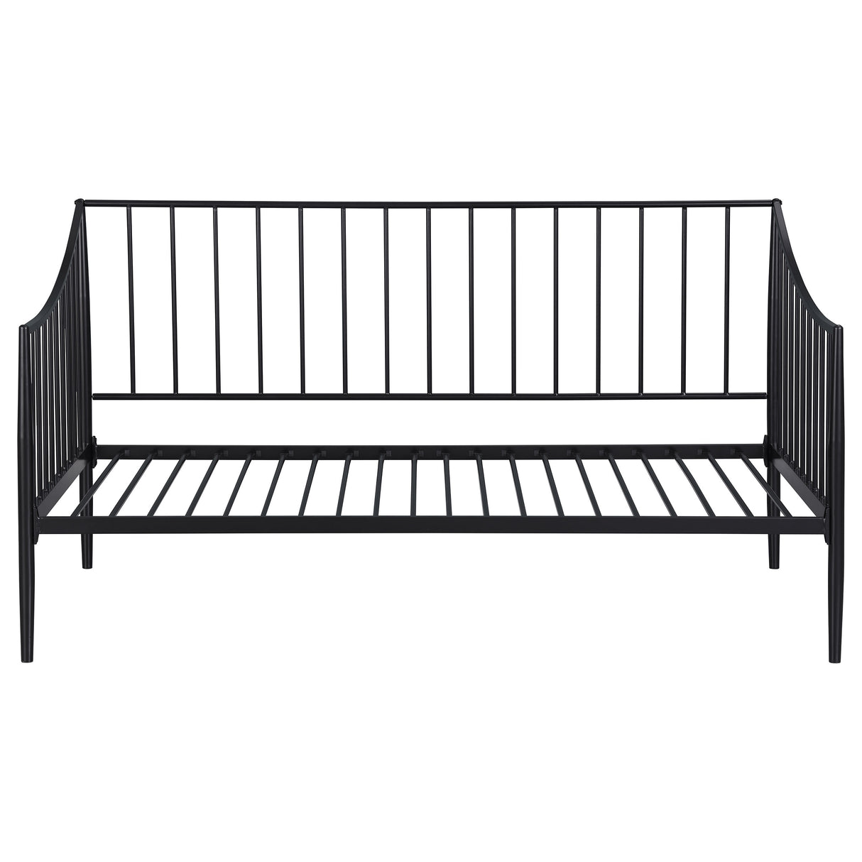 Newbury Metal Twin Daybed Bed Frame Matte Black