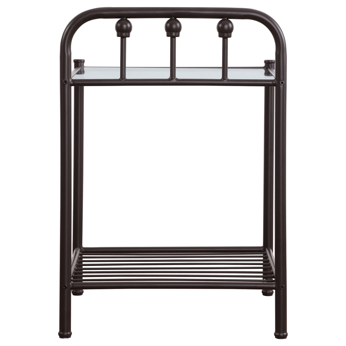 Livingston Metal 1-shelf Nightstand Dark Bronze