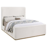 Nala Upholstered Queen Sleigh Bed Cream
