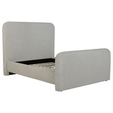 Furniture City Houma - Coaster - Wren Upholstered Queen Panel Bed Grey - 302052Q