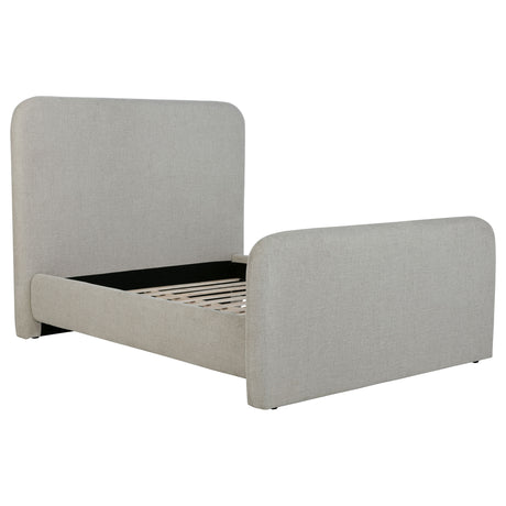 Furniture City Houma - Coaster - Wren Upholstered Queen Panel Bed Grey - 302052Q