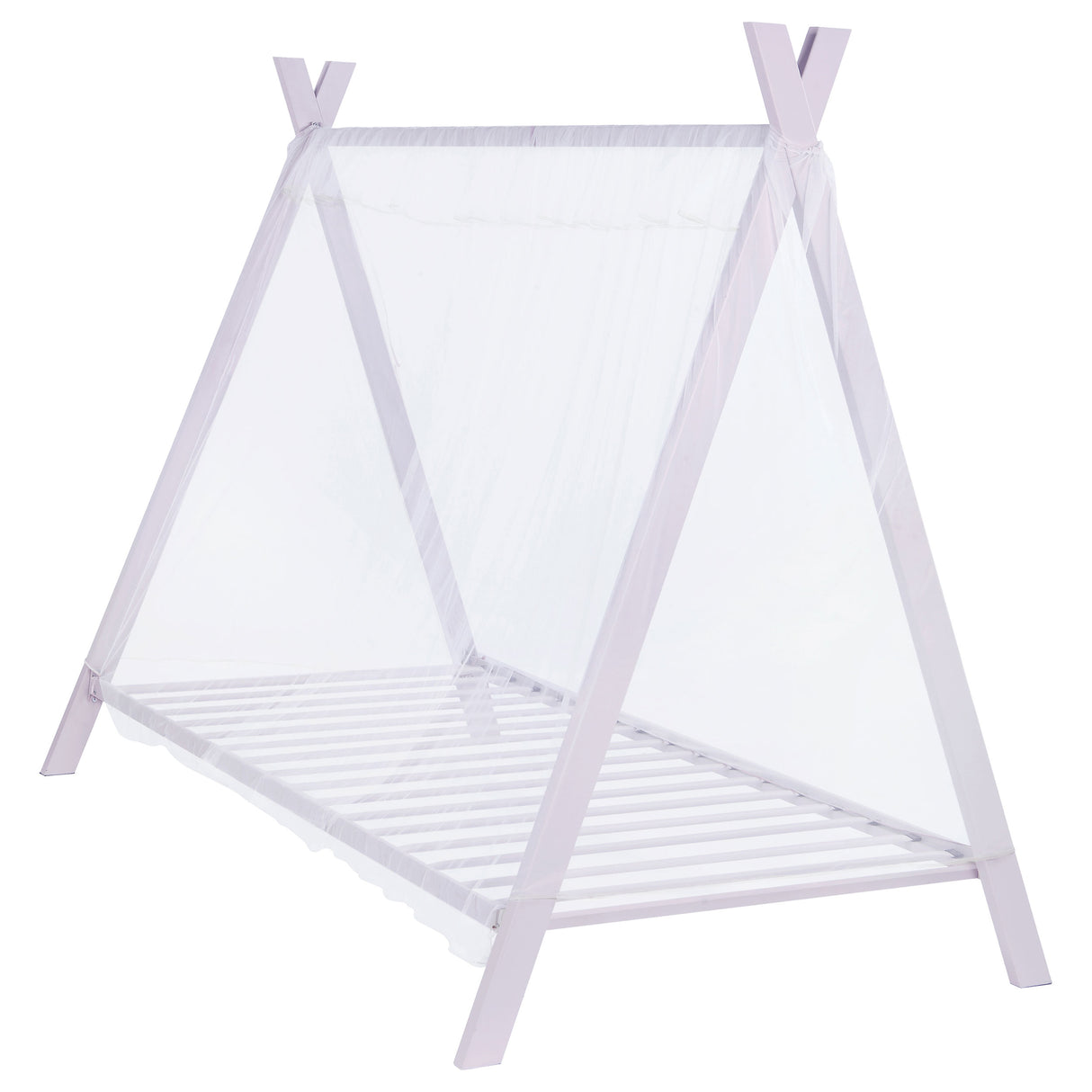 Furniture City Houma - Coaster - Fultonville Metal Twin Tent Bed Pink - 302133