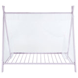 Fultonville Metal Twin Tent Bed Pink