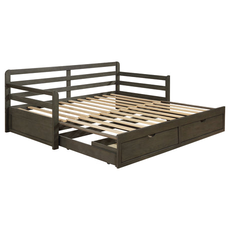 Furniture City Houma - Coaster - Sorrento 2-drawer Twin XL Daybed with Extension Trundle Grey - 305706