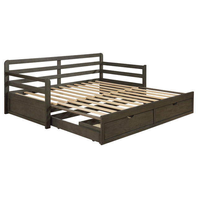 Furniture City Houma - Coaster - Sorrento 2-drawer Twin XL Daybed with Extension Trundle Grey - 305706