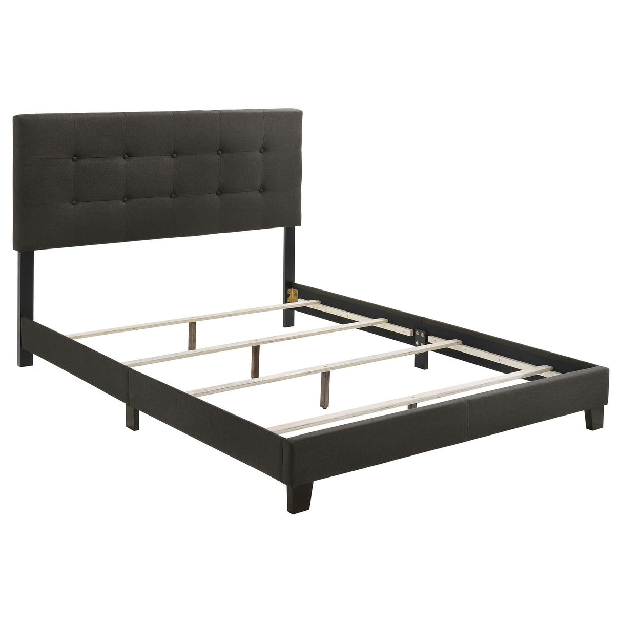 Furniture City Houma - Coaster - Mapes Upholstered Full Panel Bed Charcoal - 305746F