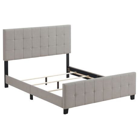 Furniture City Houma - Coaster - Fairfield Upholstered Eastern King Panel Bed Beige - 305952KE