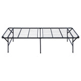 Mabel Metal Twin Extra Long Support Platform Bed Black