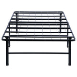 Mabel Metal Twin Extra Long Support Platform Bed Black