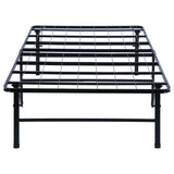 Mabel Metal Twin Mattress Support Platform Bed Black