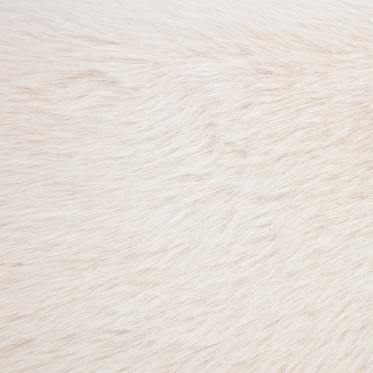 Rebecca Faux Fur Upholstered Eastern King Bed Cream