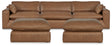 Furniture City Houma - Ashley Furniture - Emilia 3-Piece Sectional and 2 Ottomans - 3-Piece Sectional and 2 Ottomans - 30901U2