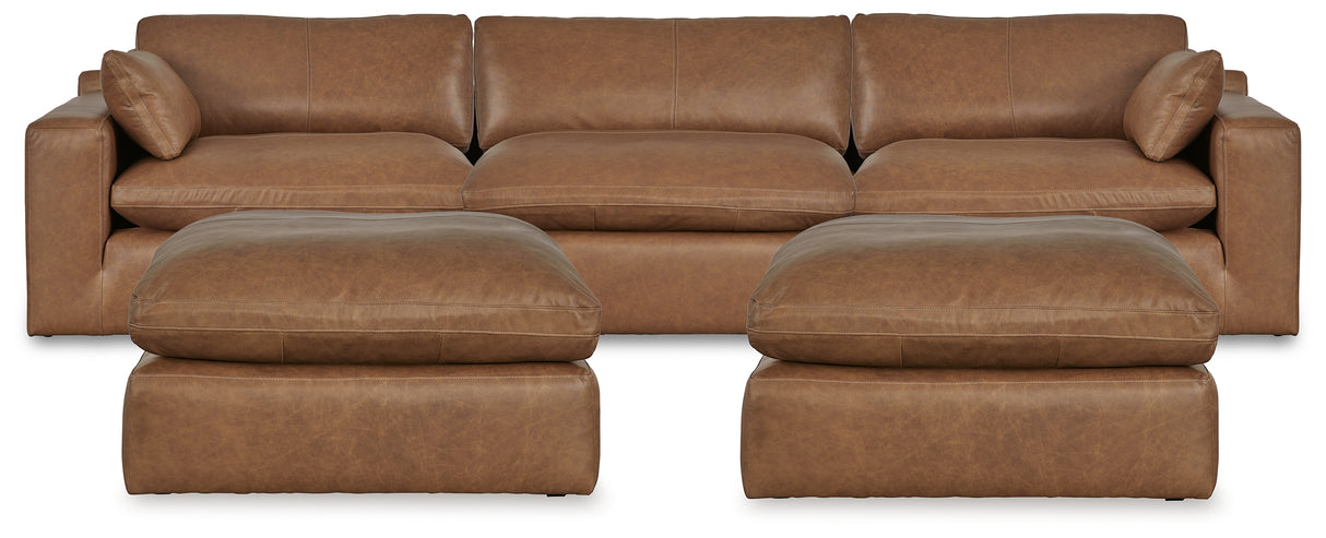Furniture City Houma - Ashley Furniture - Emilia 3-Piece Sectional and 2 Ottomans - 3-Piece Sectional and 2 Ottomans - 30901U2
