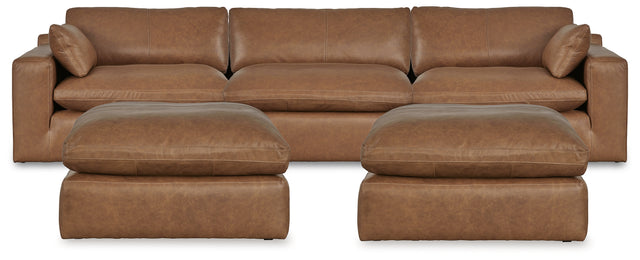 Furniture City Houma - Ashley Furniture - Emilia 3-Piece Sectional and 2 Ottomans - 3-Piece Sectional and 2 Ottomans - 30901U2