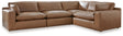 Furniture City Houma - Ashley Furniture - Emilia 4-Piece Sectional - RAF 4-Piece Sectional / Caramel - 30901S3