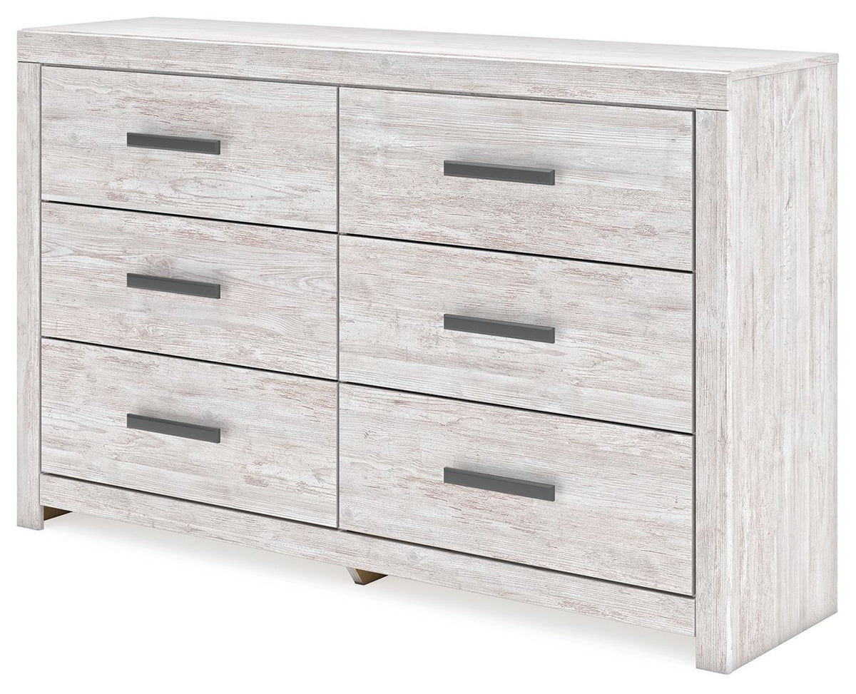 Cayboni - Six Drawer Dresser - Whitewash