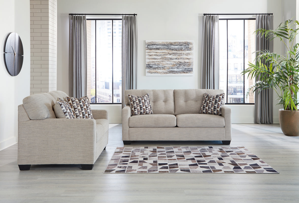 Furniture City Houma - Ashley Furniture - Mahoney Sofa and Loveseat - Sofa and Loveseat / Pebble - 31004U1