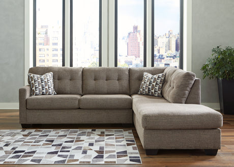 Furniture City Houma - Ashley Furniture - Mahoney 2-Piece Sectional with Chaise - LAF 2-Piece Sectional with Chaise / Chocolate - 31005S2