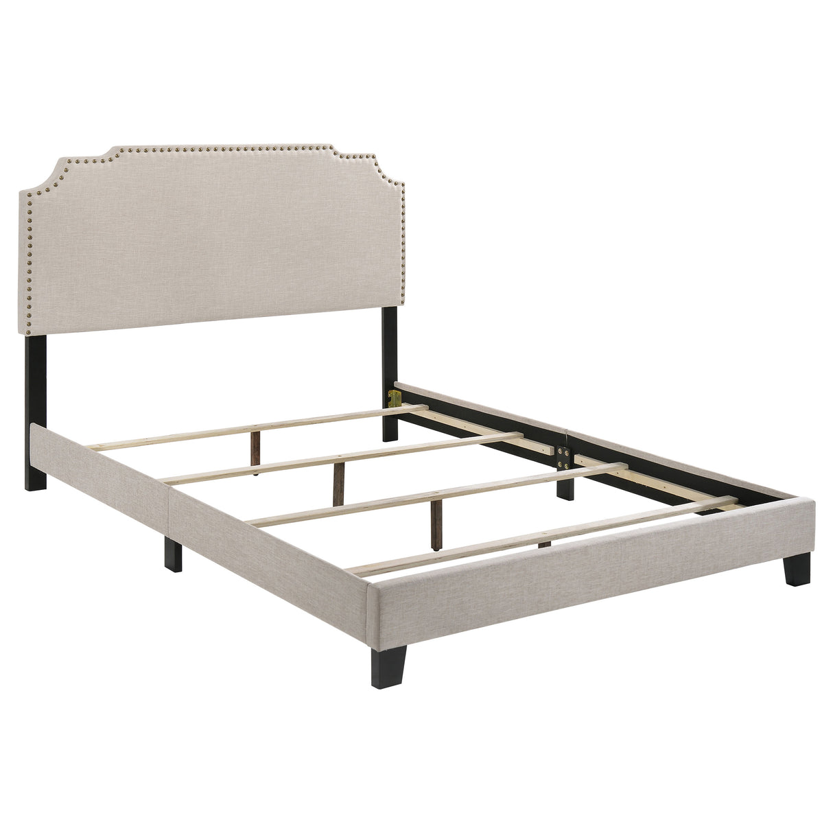 Furniture City Houma - Coaster - Tamarac Upholstered Full Panel Bed Beige - 310061F