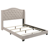 Furniture City Houma - Coaster - Sonoma Upholstered Full Wingback Bed Beige - 310073F