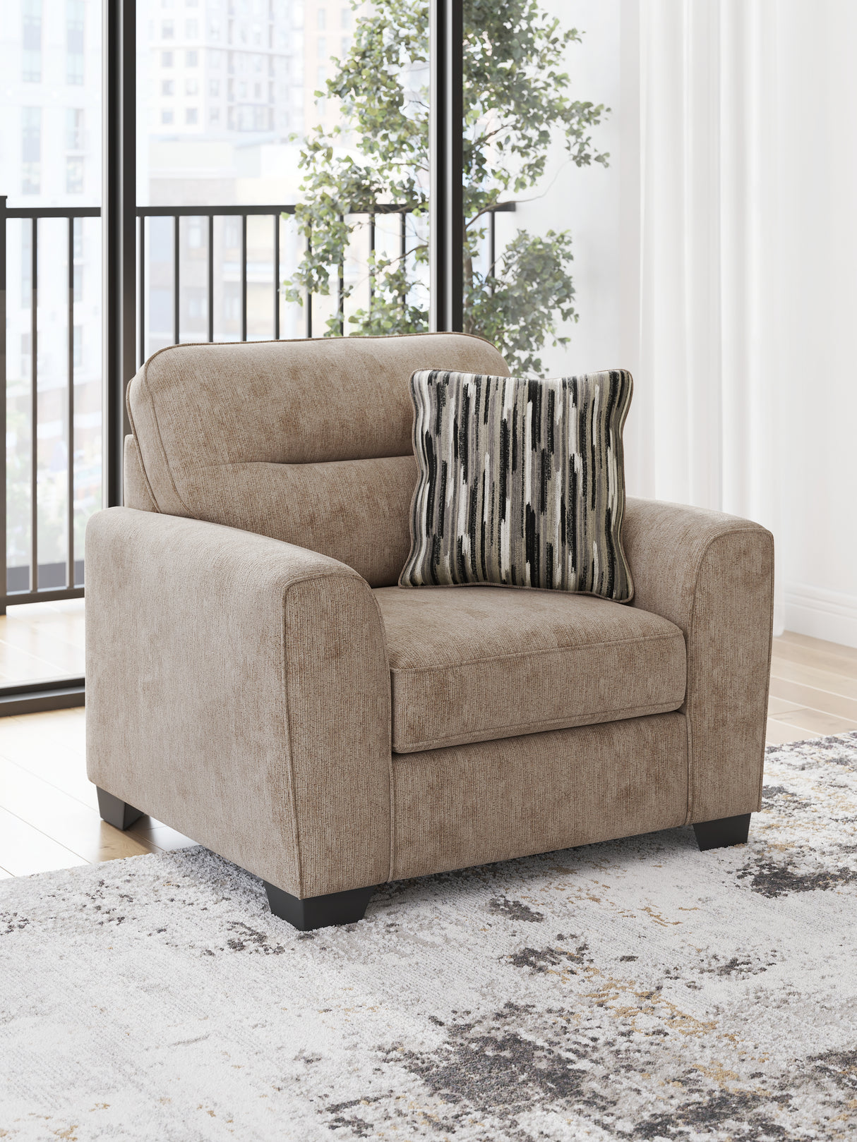 Furniture City Houma - Ashley Furniture - Olten Living Room - Chair and a Half / Mocha - 3130423