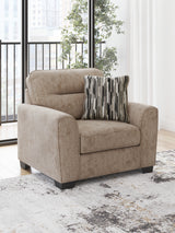 Furniture City Houma - Ashley Furniture - Olten Living Room - Chair and a Half / Mocha - 3130423