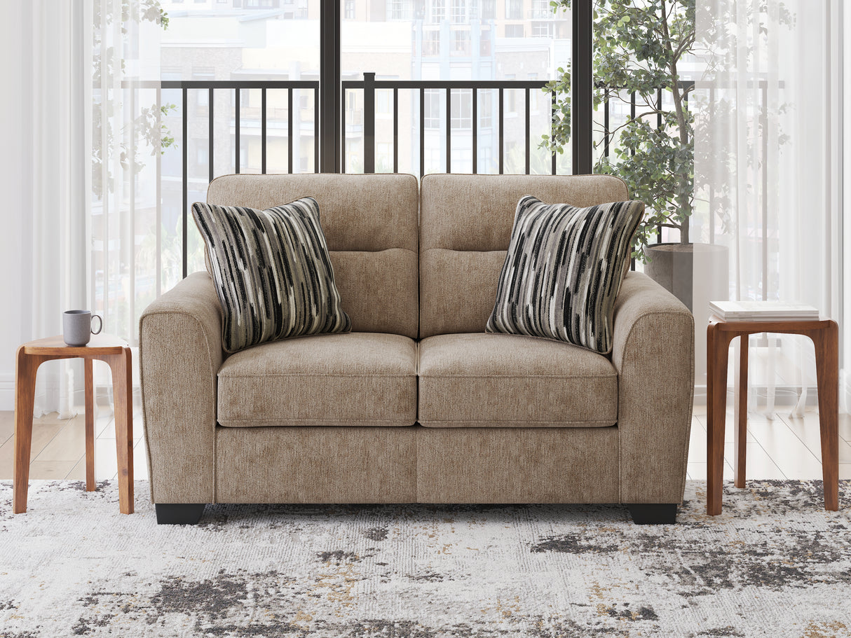 Furniture City Houma - Ashley Furniture - Olten Living Room - Loveseat / Mocha - 3130435