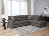 Furniture City Houma - Ashley Furniture - Olten Sectional - LAF 2-Piece Sectional with Chaise / Graphite - 31305S2